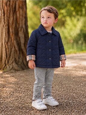 Burberry kid baby Vest jacket lightly fleeced 3T Burberry blue